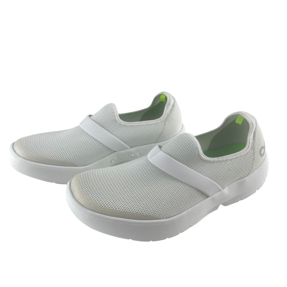 OOFOS OOmg Low Recovery Women's White Slip-On Sneakers Sz. 10 - Picture 5 of 13